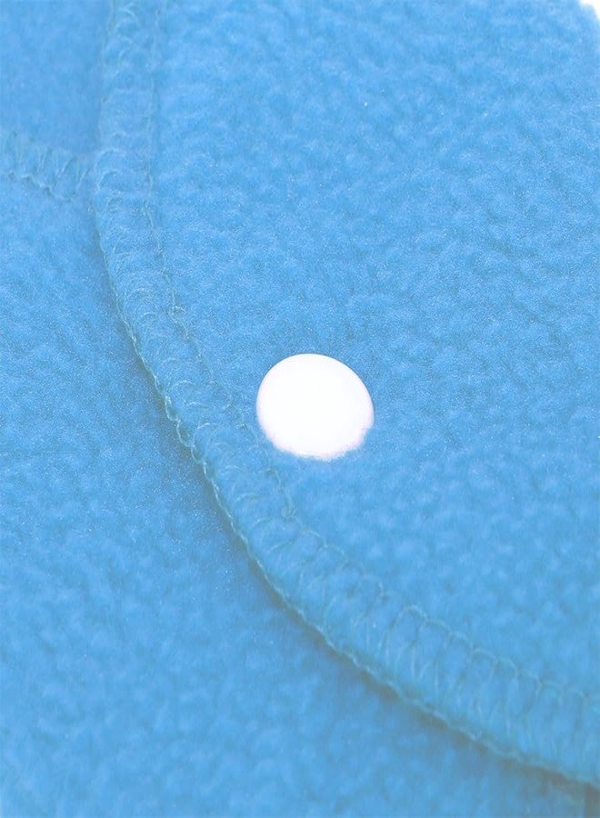 CareDone Reusable Cloth Period Pads for Heavy Flow Leakproof Overnight Protects,Large Sanitary Pads Set with Wings for Women,Washable Cloth Panty Liners Period Pads. (Pack Of 2 (Blue)) - Image 3